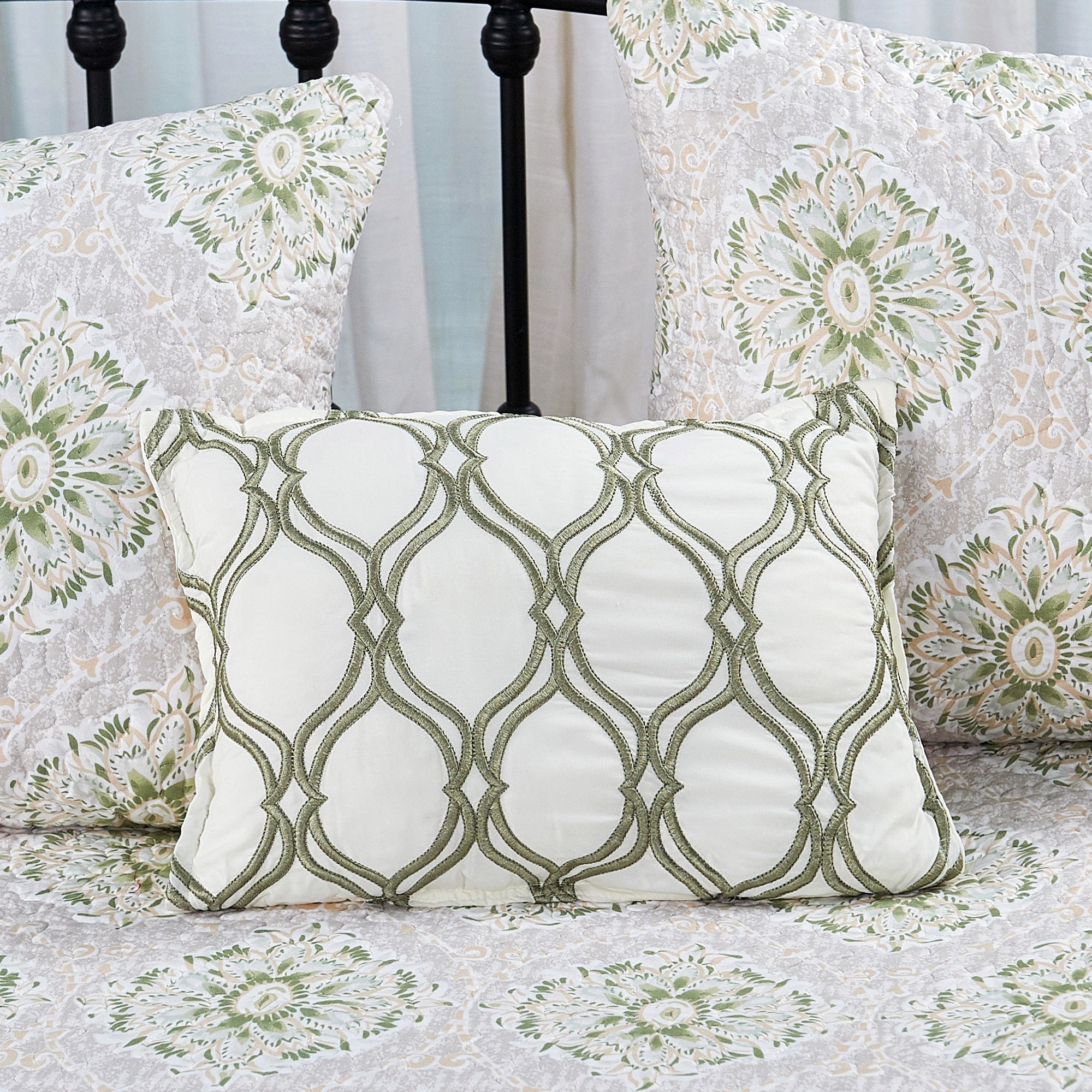 Ensemble couvre-lit Serenta 6 pièces en coton mélangé - 75 x 39