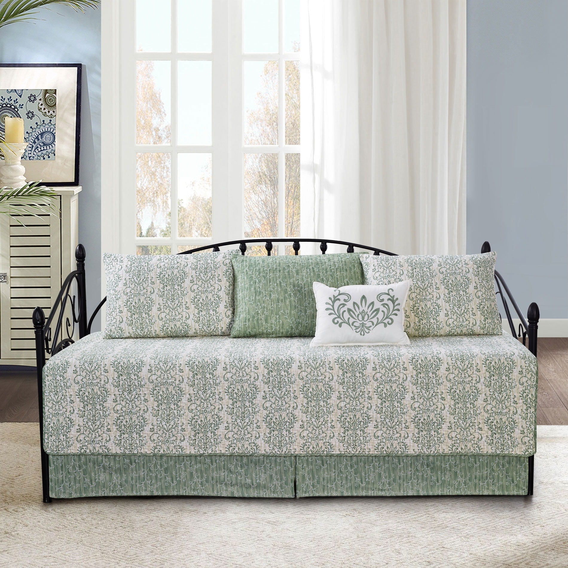 Ensemble couvre-lit Serenta 6 pièces en coton mélangé - 75 x 39