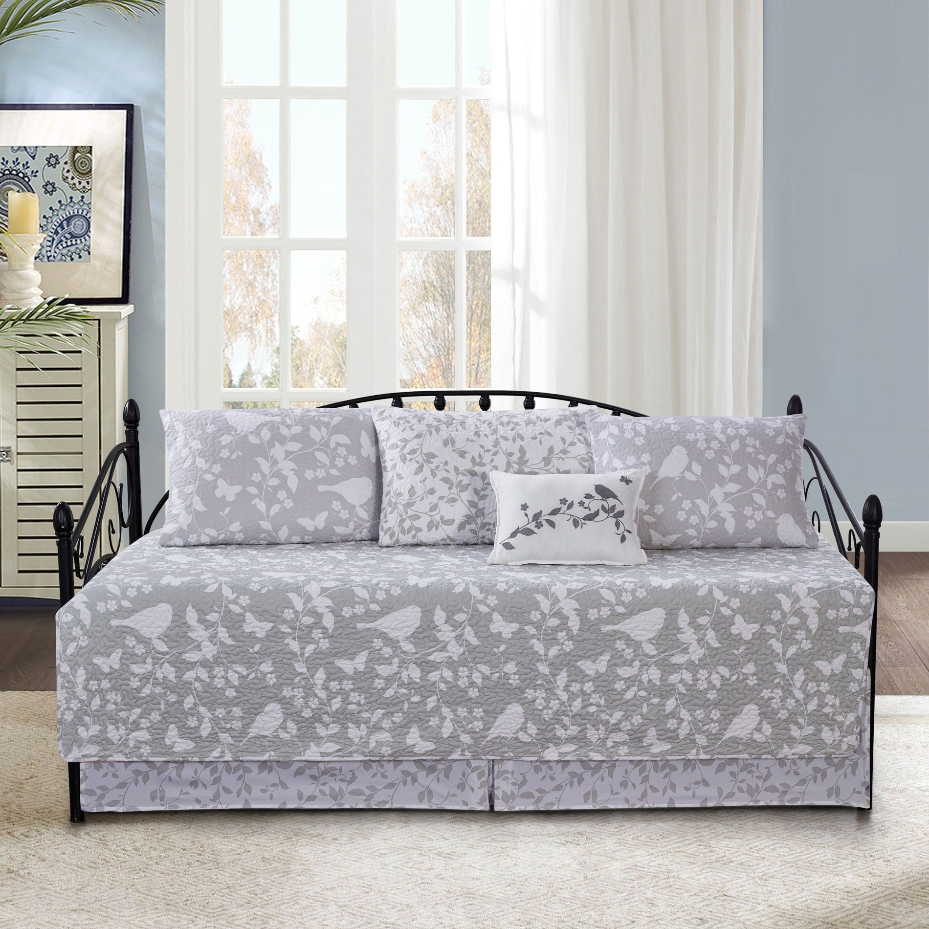 Ensemble couvre-lit Serenta 6 pièces en coton mélangé - 75 x 39
