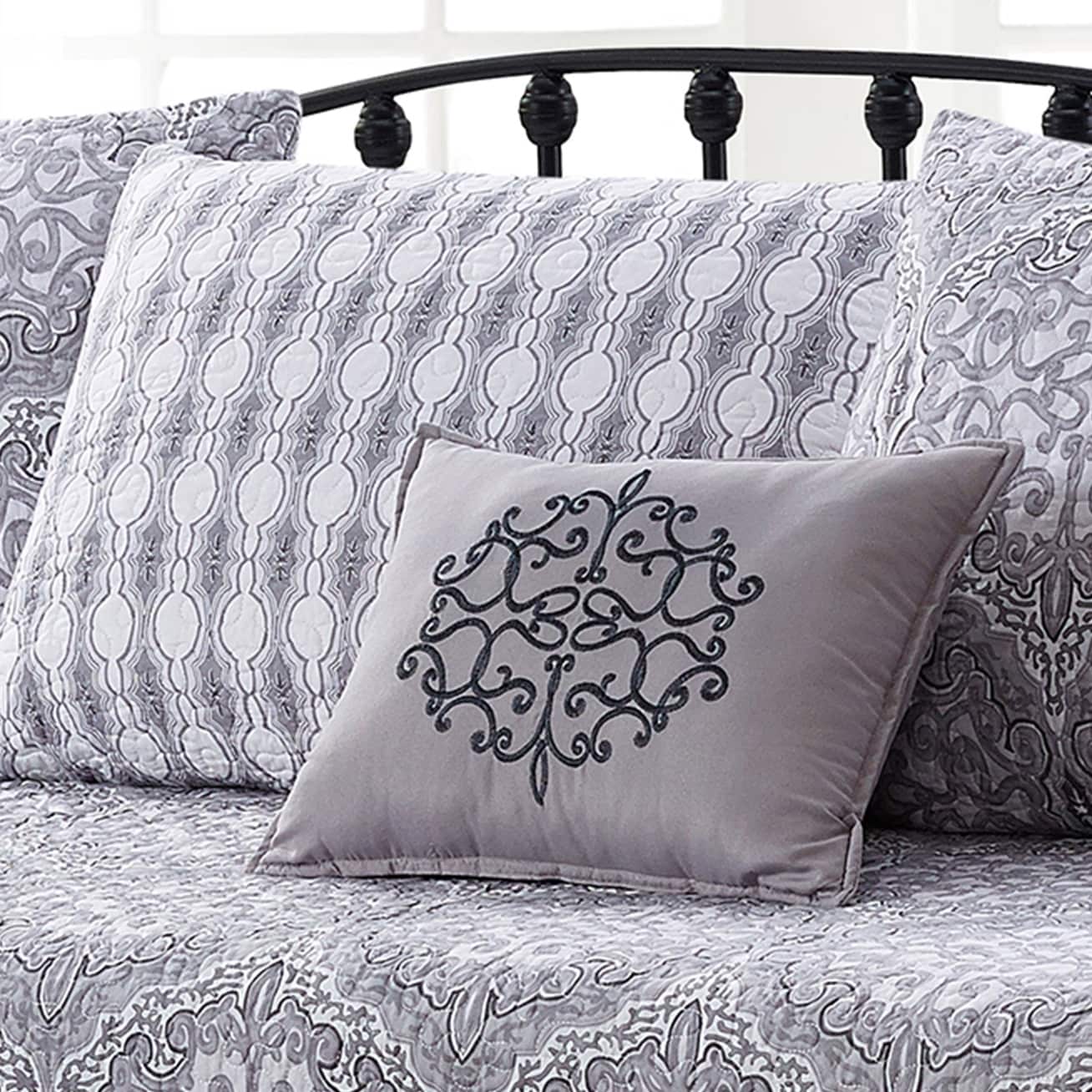 Ensemble couvre-lit Serenta 6 pièces en coton mélangé - 75 x 39