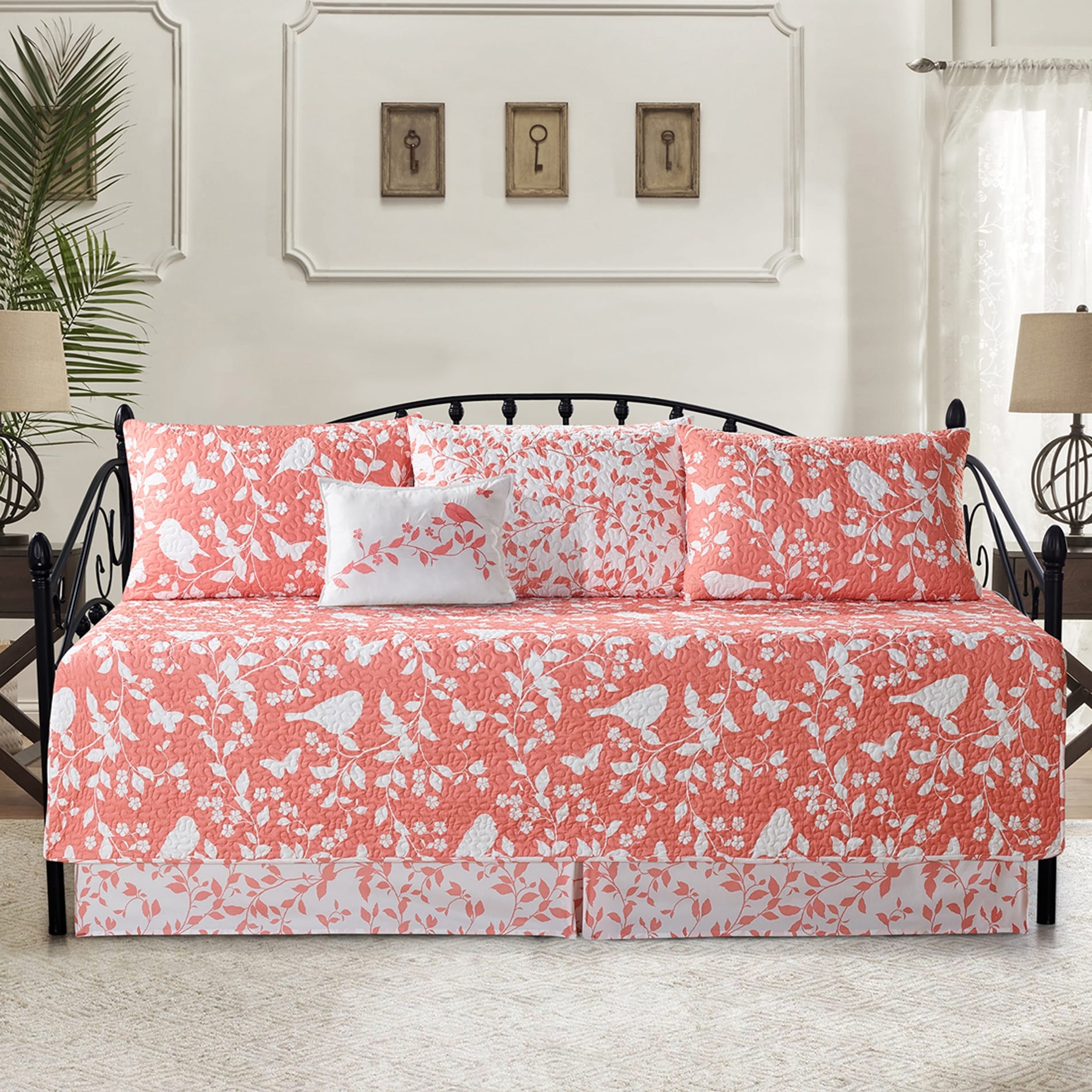 Ensemble couvre-lit Serenta 6 pièces en coton mélangé - 75 x 39