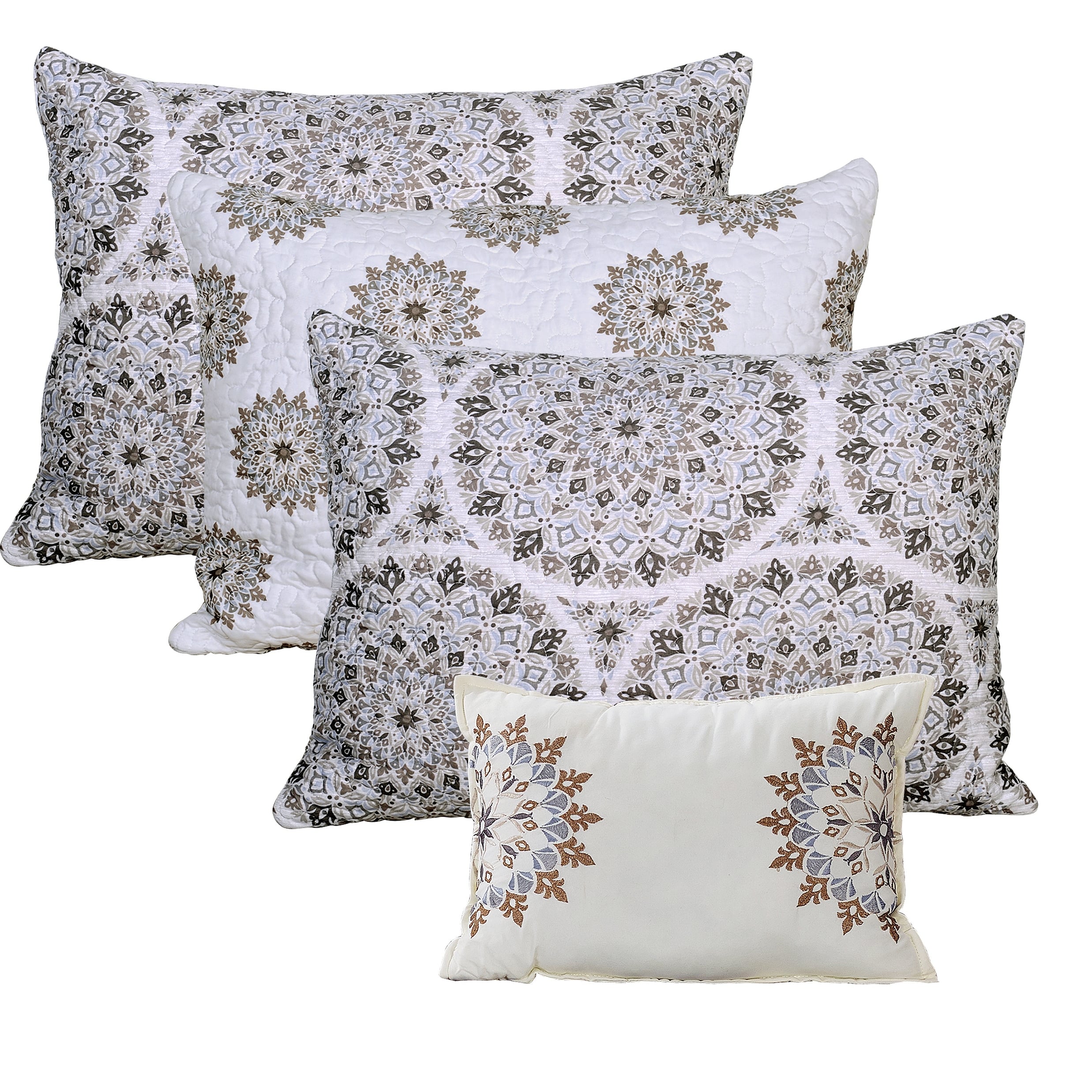 Ensemble couvre-lit Serenta 6 pièces en coton mélangé - 75 x 39
