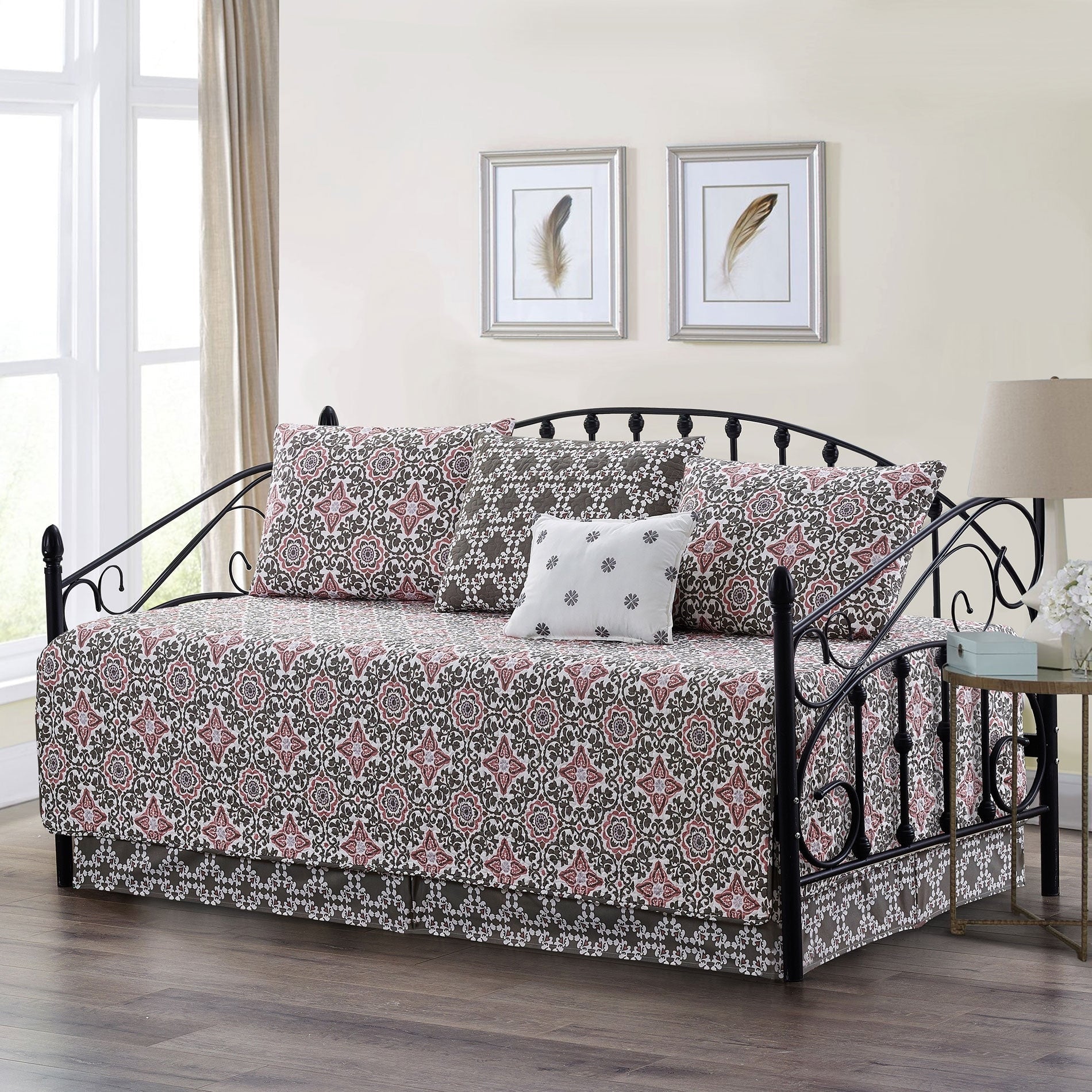 Ensemble couvre-lit Serenta 6 pièces en coton mélangé - 75 x 39