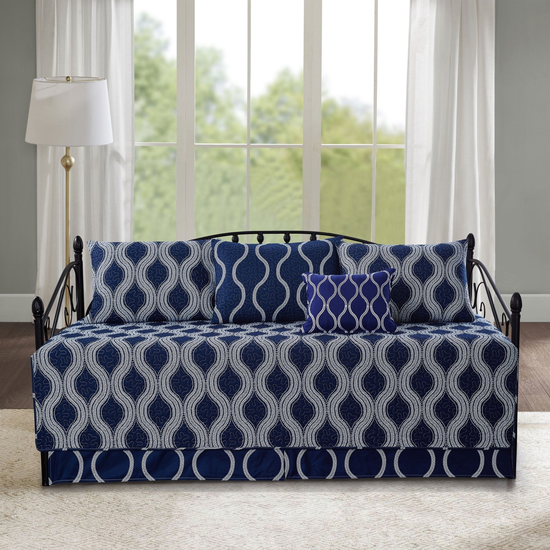 Ensemble couvre-lit Serenta 6 pièces en coton mélangé - 75 x 39