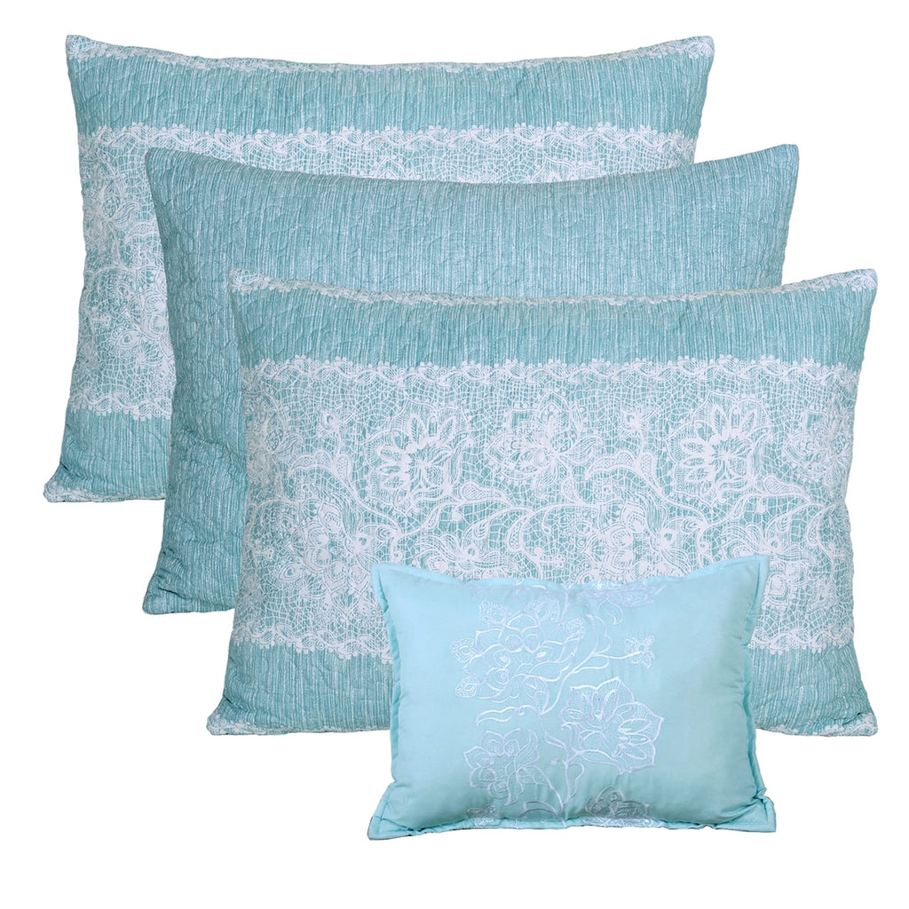 Ensemble couvre-lit Serenta 6 pièces en coton mélangé - 75 x 39