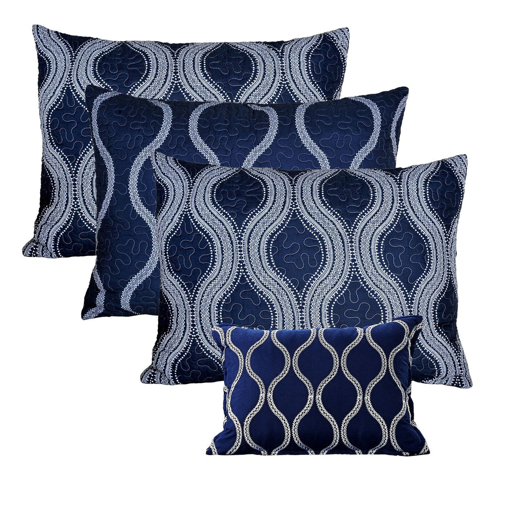 Ensemble couvre-lit Serenta 6 pièces en coton mélangé - 75 x 39
