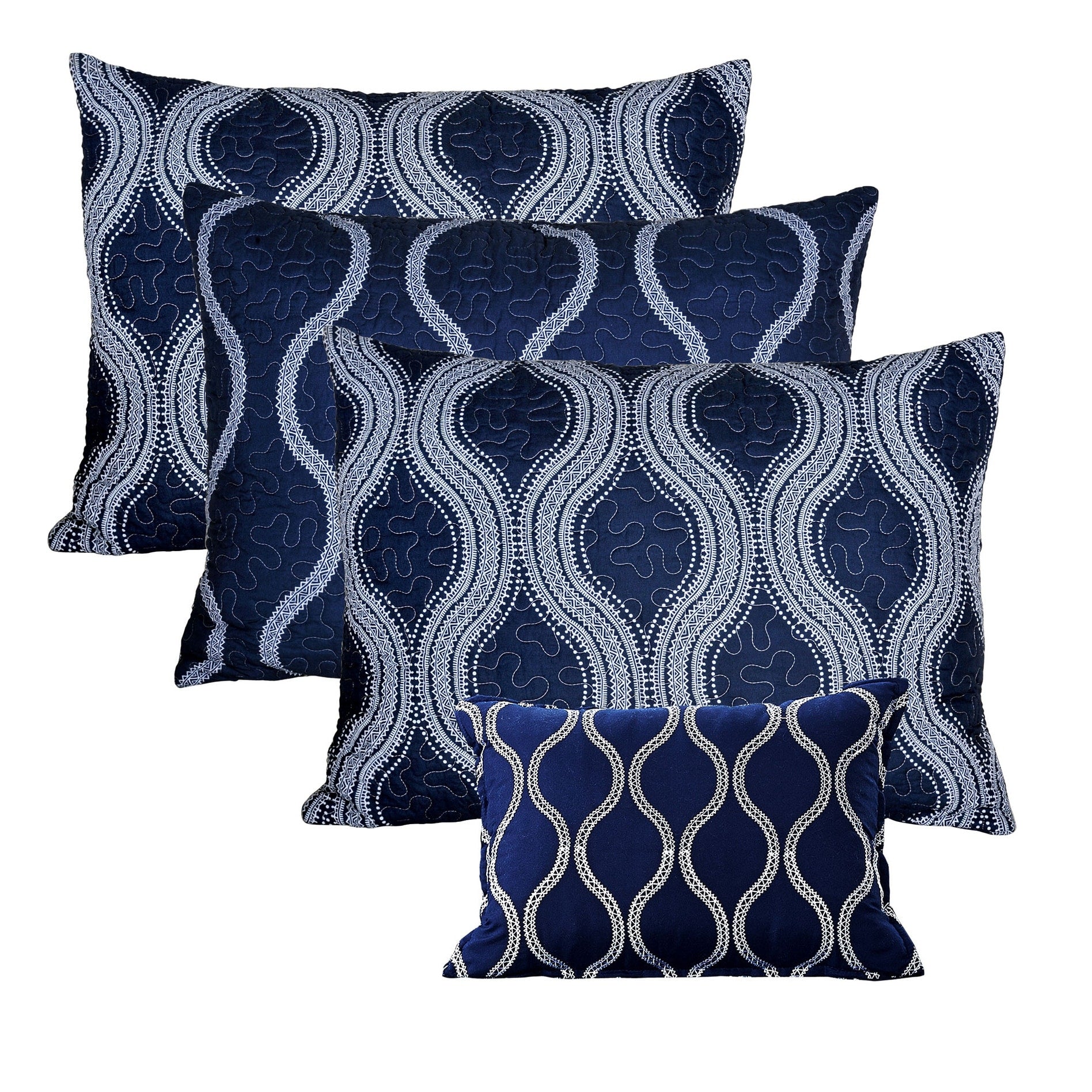 Ensemble couvre-lit Serenta 6 pièces en coton mélangé - 75 x 39