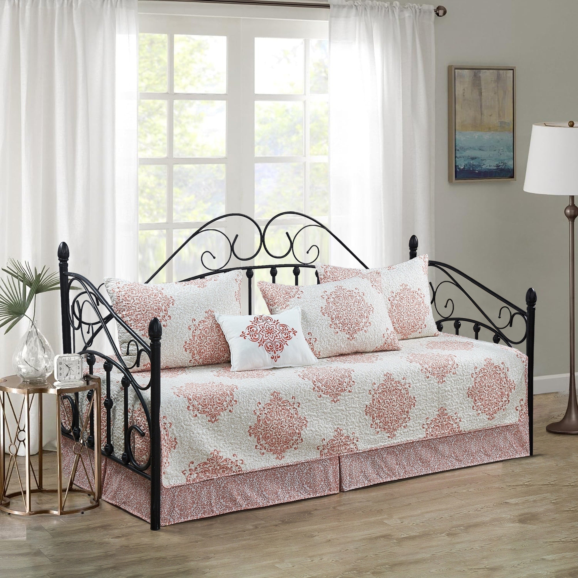 Ensemble couvre-lit Serenta 6 pièces en coton mélangé - 75 x 39