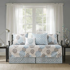 Ensemble couvre-lit Serenta 6 pièces en coton mélangé - 75 x 39