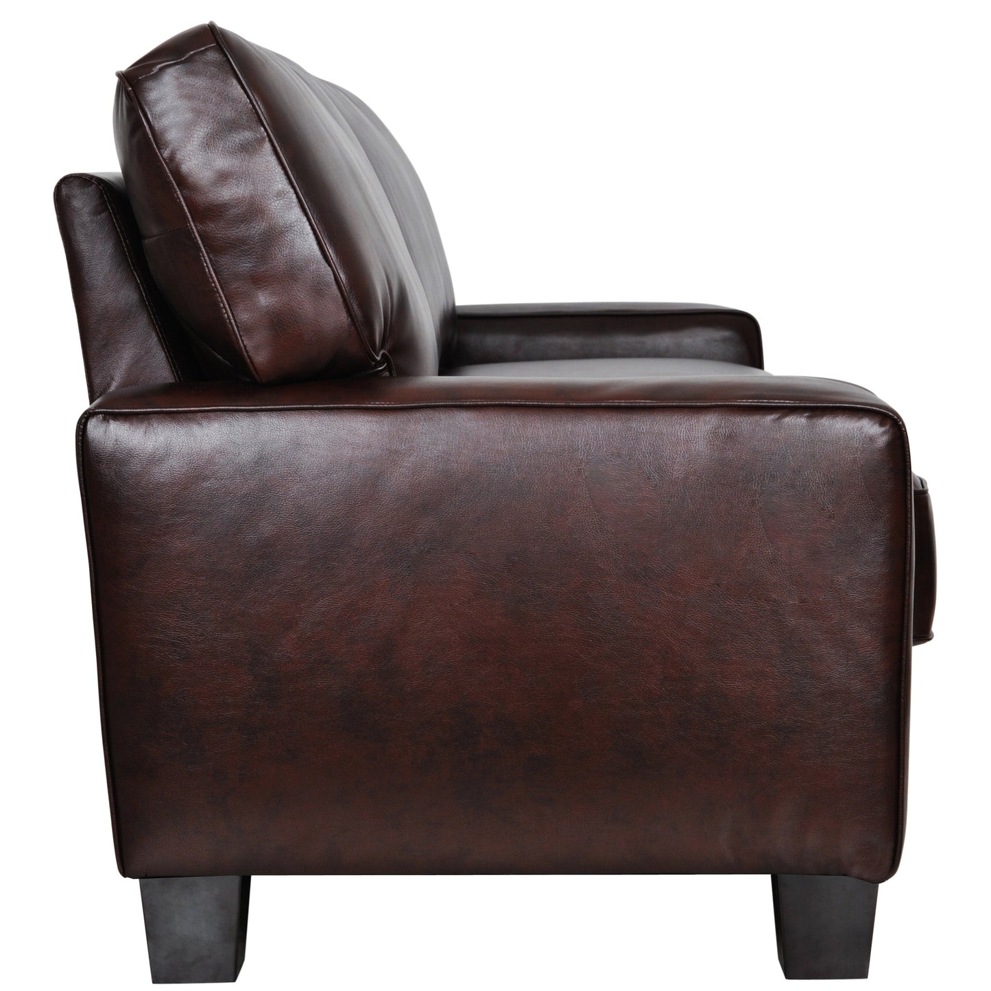 Canapé Serta Palisades 73 à accoudoirs droits, polyester facile d'entretien, dossier moelleux et coussins d'assise à ressorts ensachés