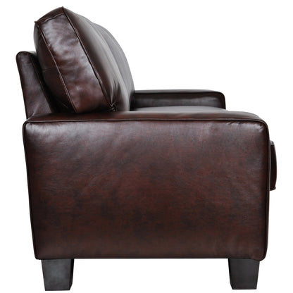 Canapé Serta Palisades 73 à accoudoirs droits, polyester facile d'entretien, dossier moelleux et coussins d'assise à ressorts ensachés