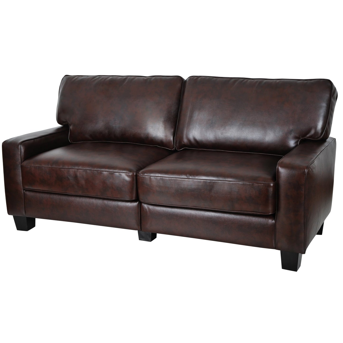 Canapé Serta Palisades 73 à accoudoirs droits, polyester facile d'entretien, dossier moelleux et coussins d'assise à ressorts ensachés