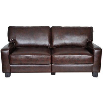 Canapé Serta Palisades 73 à accoudoirs droits, polyester facile d'entretien, dossier moelleux et coussins d'assise à ressorts ensachés