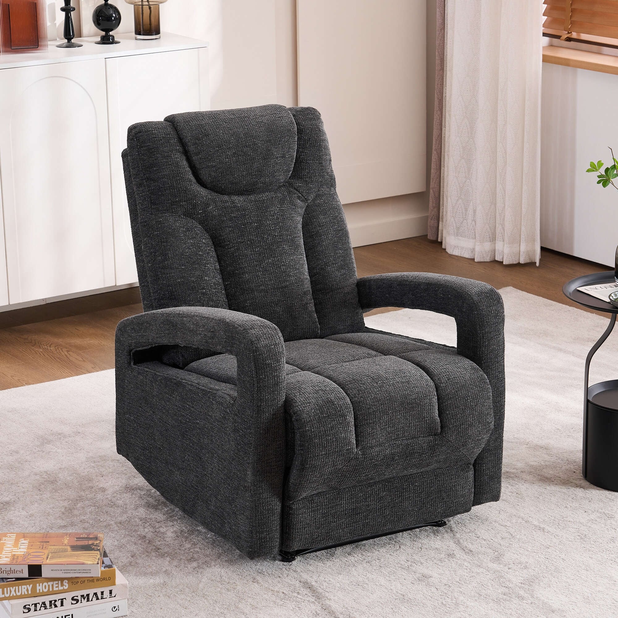 Ensemble de 1 fauteuil inclinable rembourré