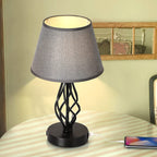 Lot de 2 lampes de chevet avec deux ports de charge USB et une prise secteur