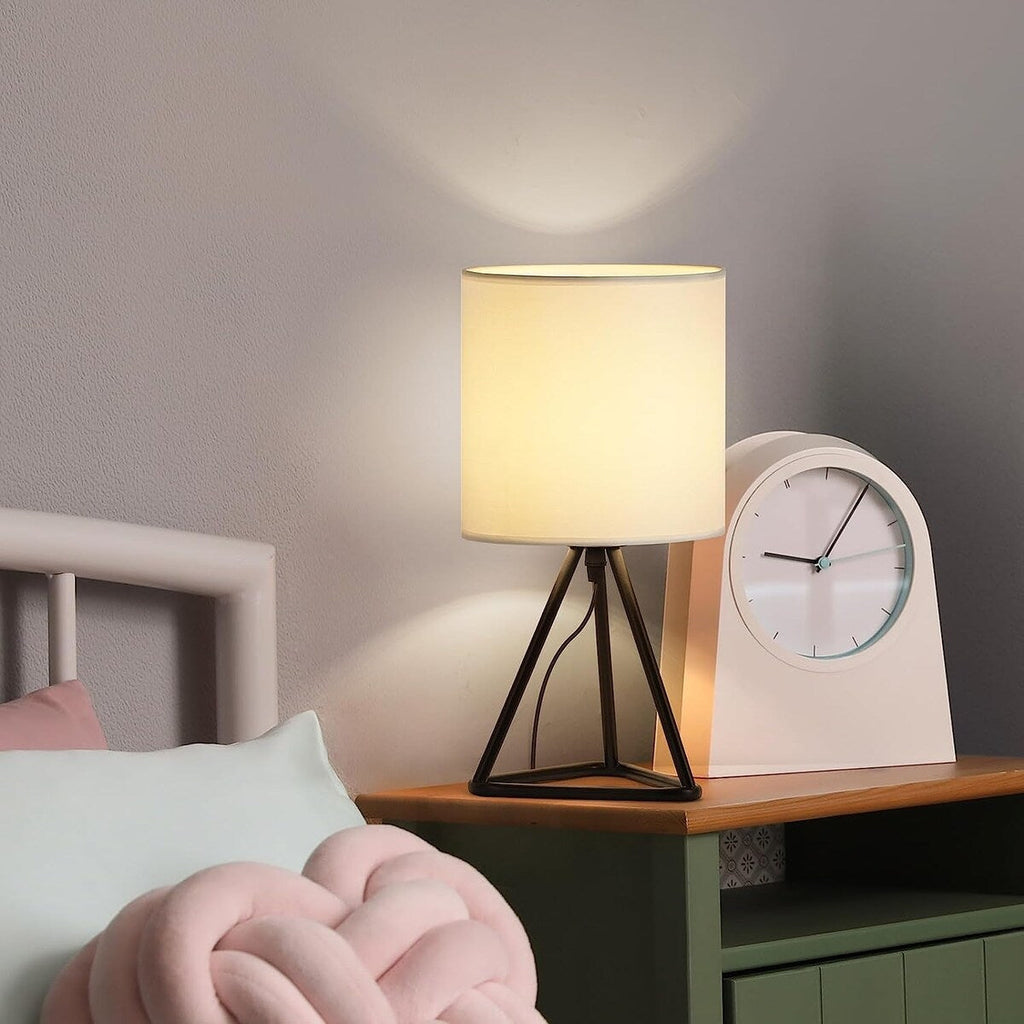 Lot de 2 jolies lampes de chevet modernes pour salon et chambre à coucher