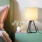 Lot de 2 jolies lampes de chevet modernes pour salon et chambre à coucher