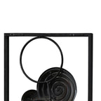 Décoration murale moderne en métal doré et marron (lot de 2)