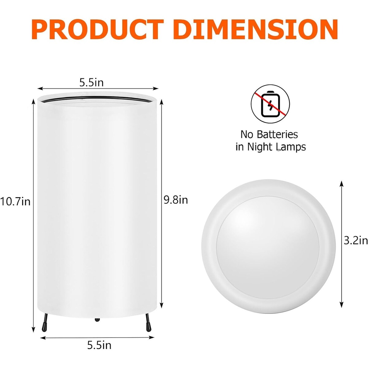 Lot de 2 petites lampes de table avec télécommande