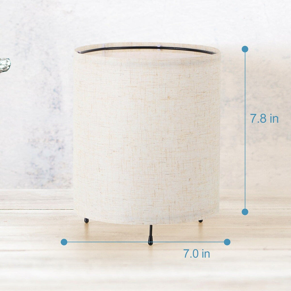 Lot de 2 petites lampes de table avec télécommande