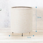Lot de 2 petites lampes de table avec télécommande