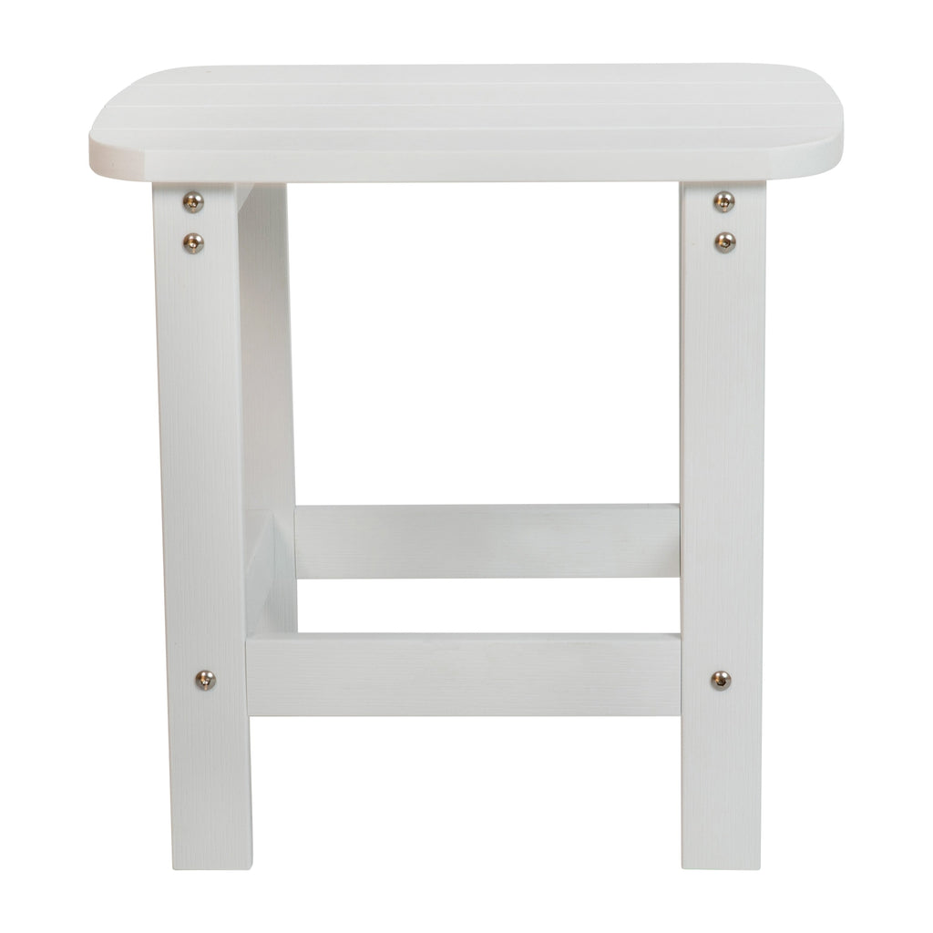 Ensemble de 2 chaises à bascule Adirondack en polyrésine avec 1 table d'appoint