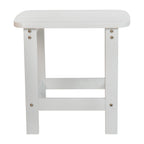 Ensemble de 2 chaises à bascule Adirondack en polyrésine avec 1 table d'appoint