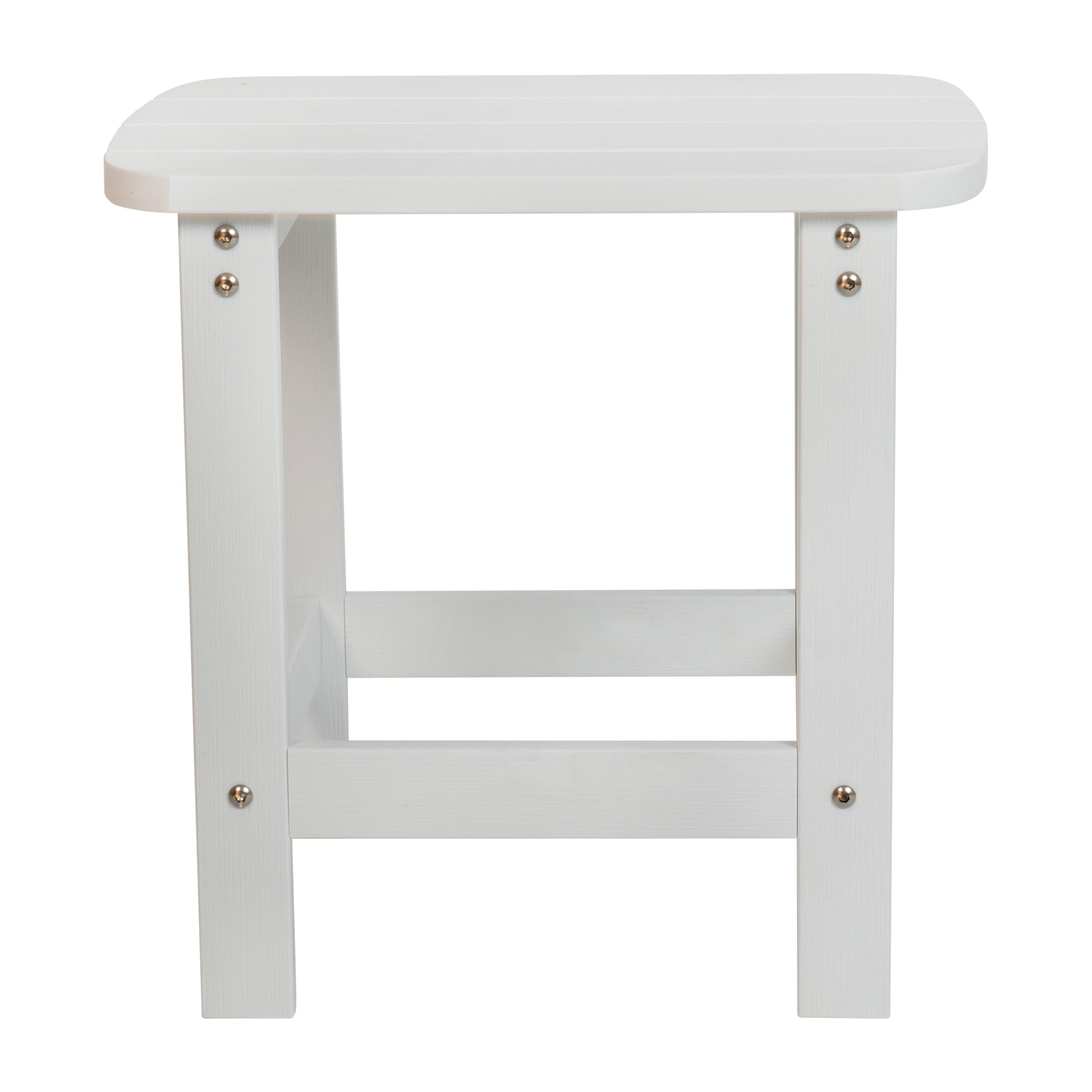 Ensemble de 2 chaises à bascule Adirondack en polyrésine avec 1 table d'appoint