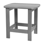 Ensemble de 2 chaises à bascule Adirondack en polyrésine avec 1 table d'appoint