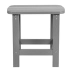 Ensemble de 2 chaises à bascule Adirondack en polyrésine avec 1 table d'appoint