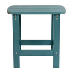 Ensemble de 2 chaises à bascule Adirondack en polyrésine avec 1 table d'appoint