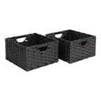 Panier de rangement pliable tissé à la main Seville Classics (lot de 2)