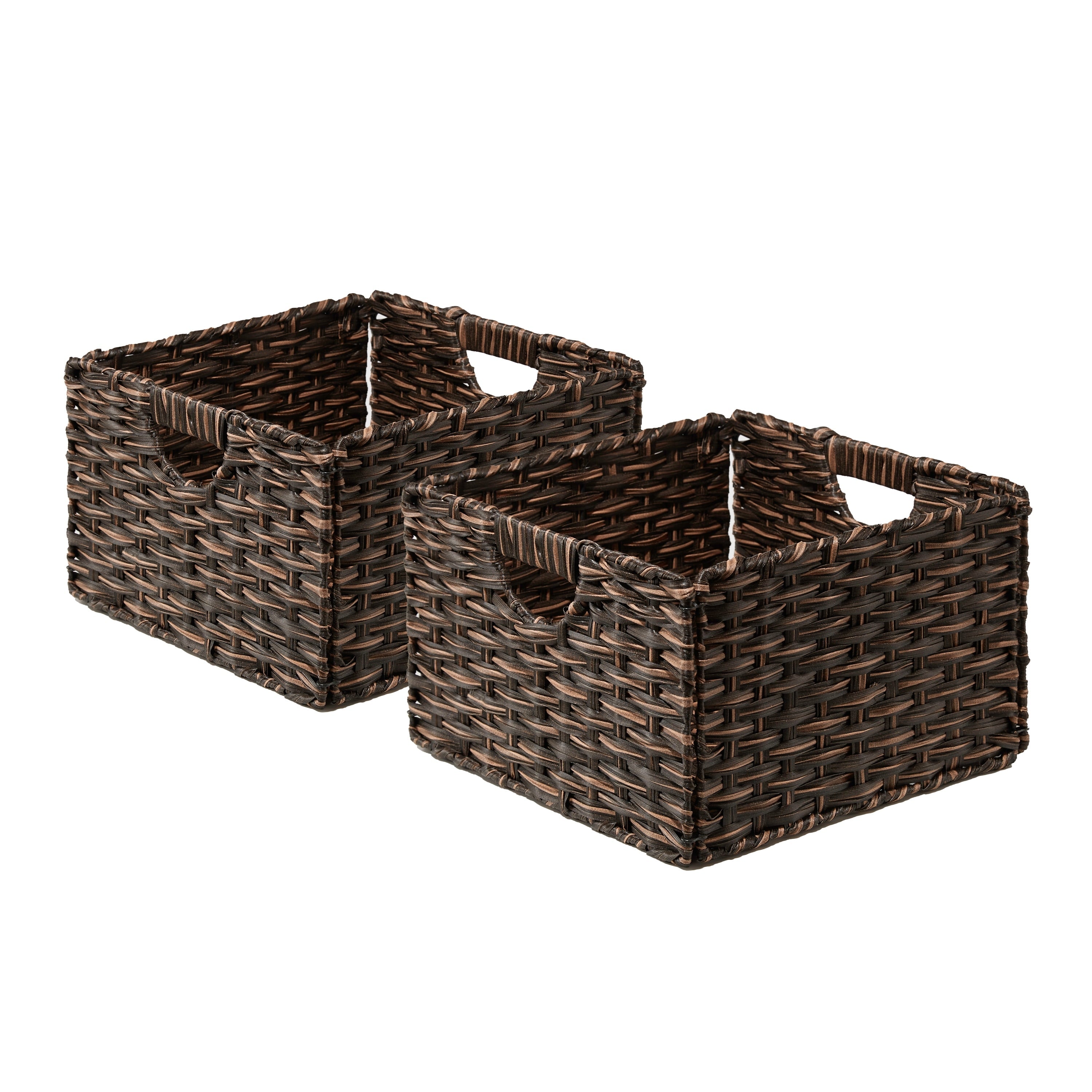Panier de rangement pliable tissé à la main Seville Classics (lot de 2)