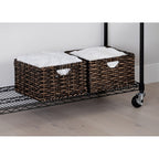 Panier de rangement pliable tissé à la main Seville Classics (lot de 2)
