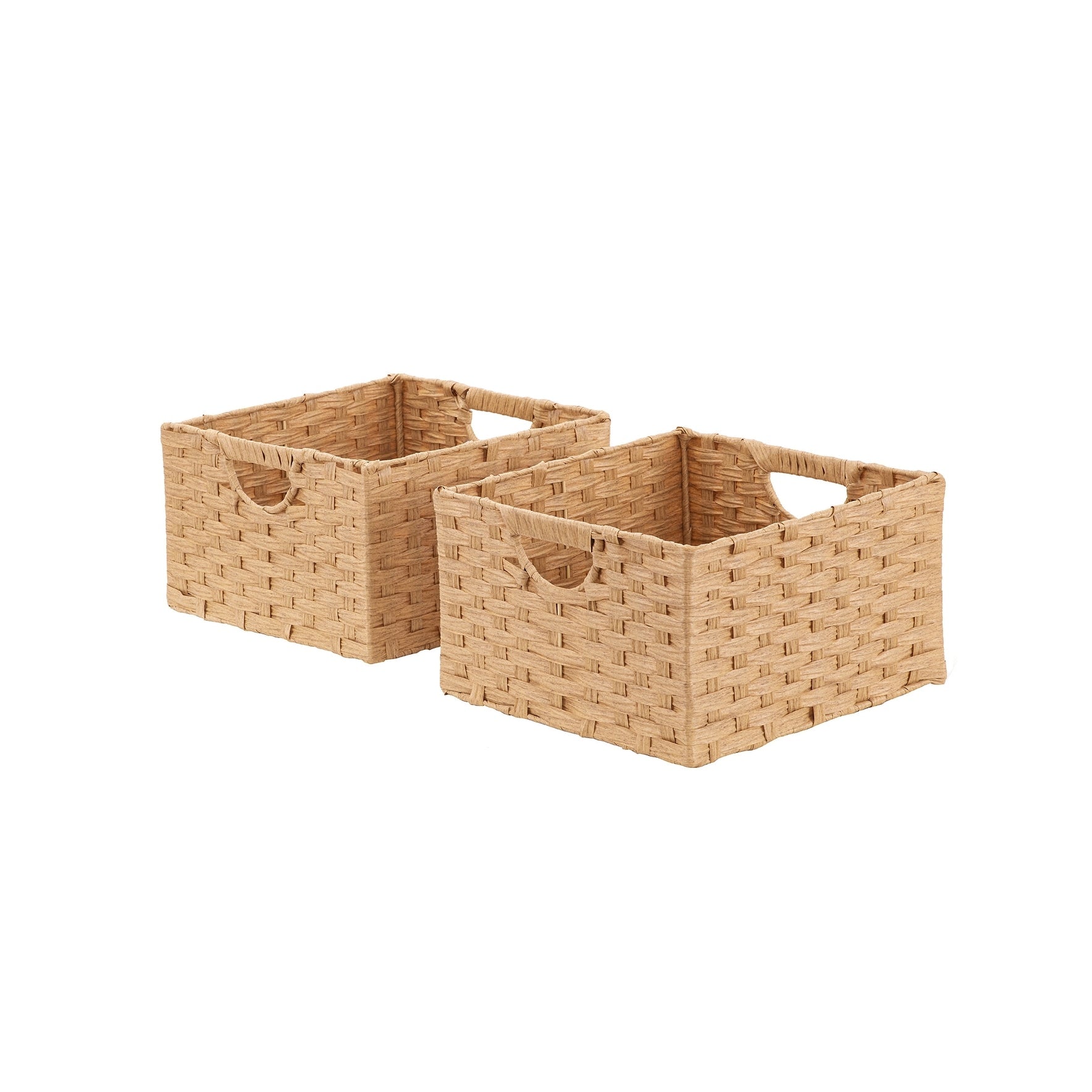 Panier de rangement pliable tissé à la main Seville Classics (lot de 2)
