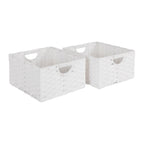 Panier de rangement pliable tissé à la main Seville Classics (lot de 2)