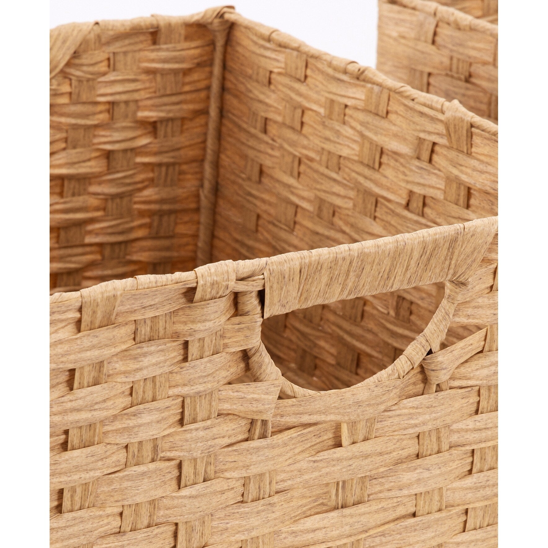 Panier de rangement pliable tissé à la main Seville Classics (lot de 2)