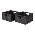 Panier de rangement pliable tissé à la main Seville Classics (lot de 2)