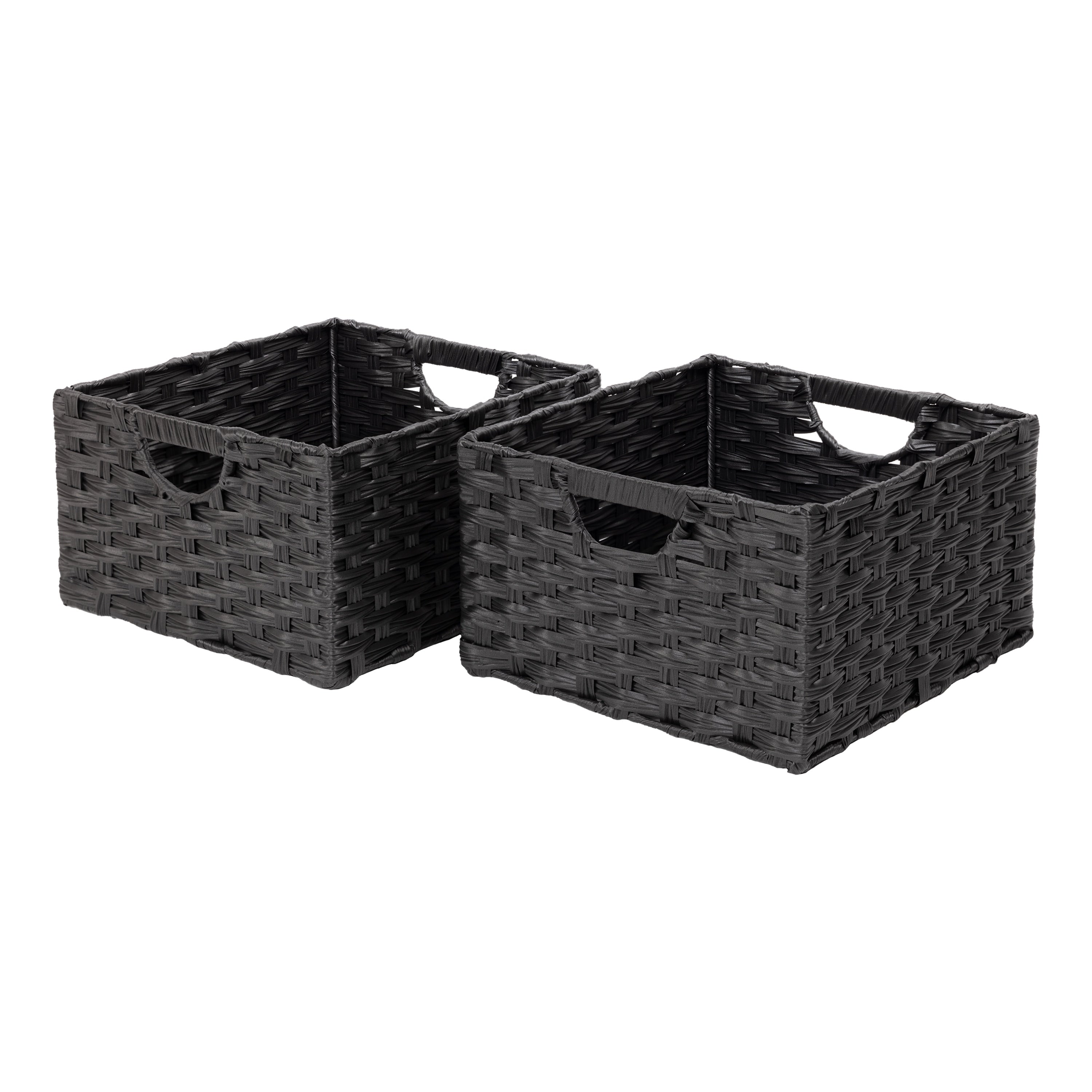 Panier de rangement pliable tissé à la main Seville Classics (lot de 2)