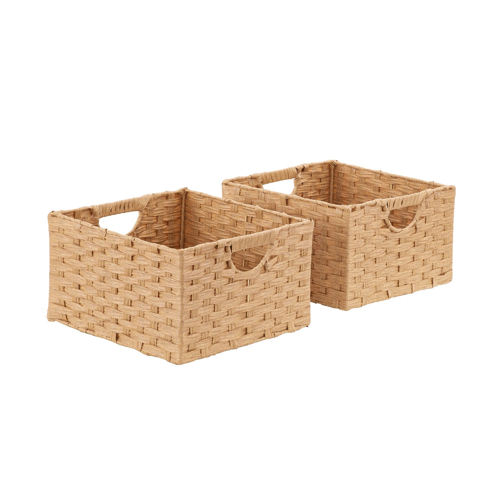 Panier de rangement pliable tissé à la main Seville Classics (lot de 2)
