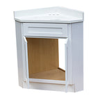 Ensemble de meuble-lavabo d'angle Shaker 3 pièces