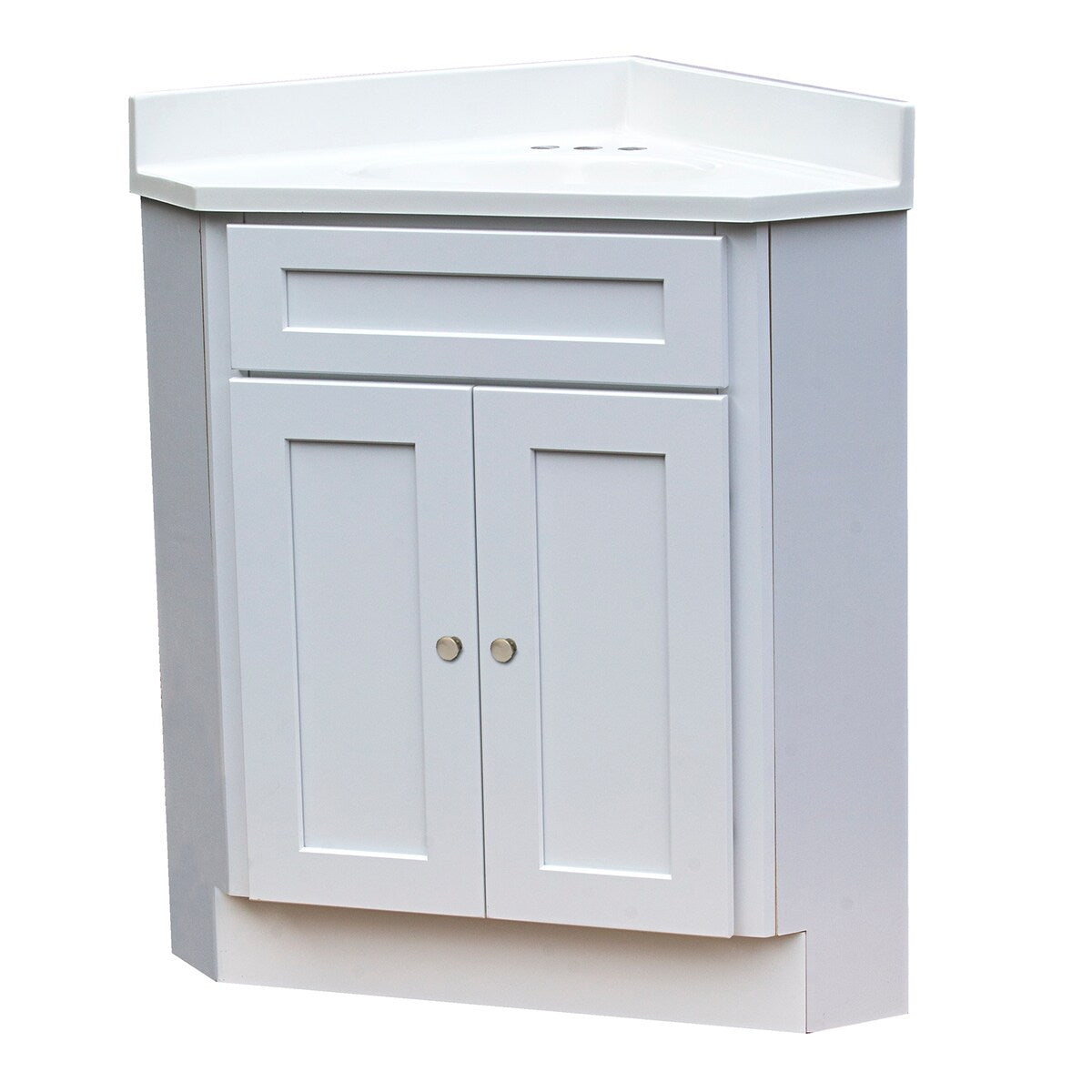Ensemble de meuble-lavabo d'angle Shaker 3 pièces