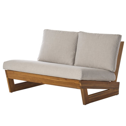 Salon de jardin Sherwood 4 places en bois par Christopher Knight Home