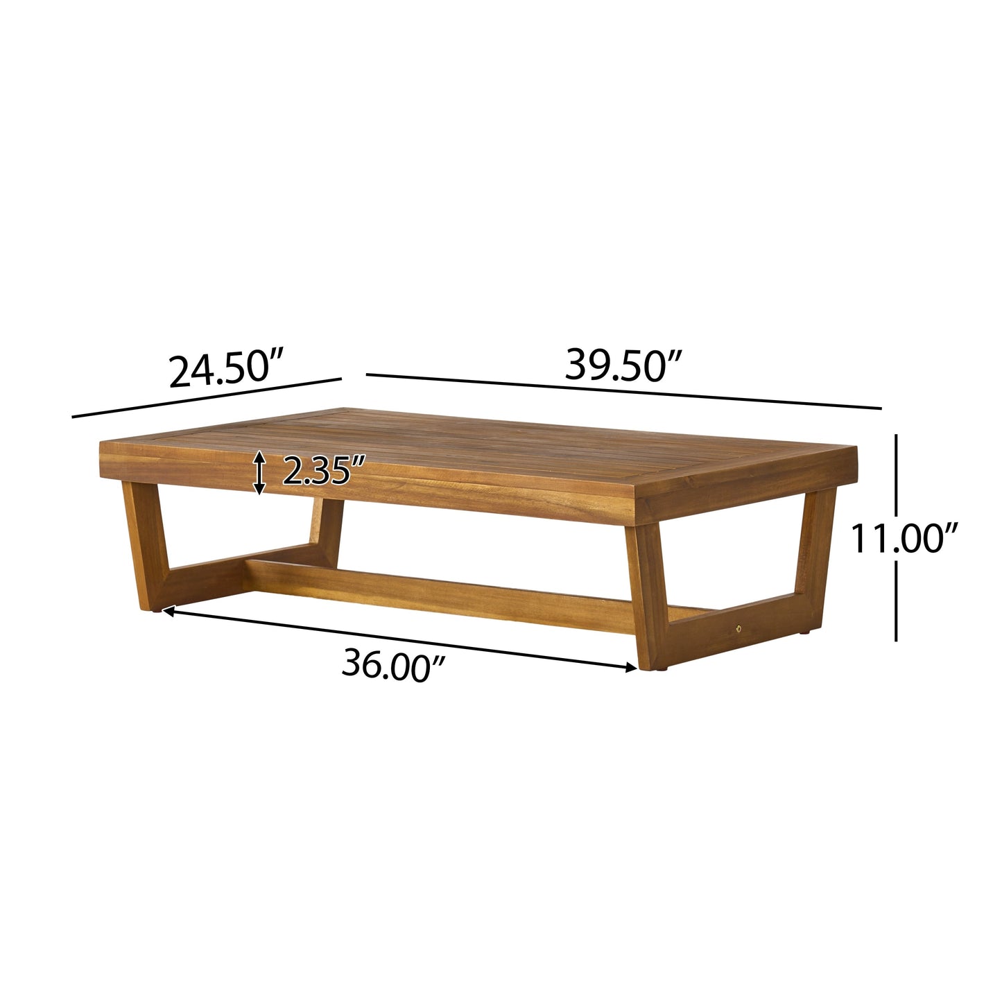 Salon de jardin Sherwood 4 places en bois par Christopher Knight Home