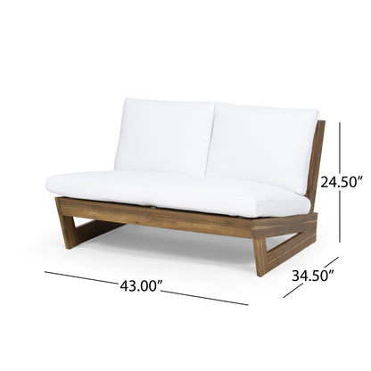 Salon de jardin Sherwood 4 places en bois par Christopher Knight Home