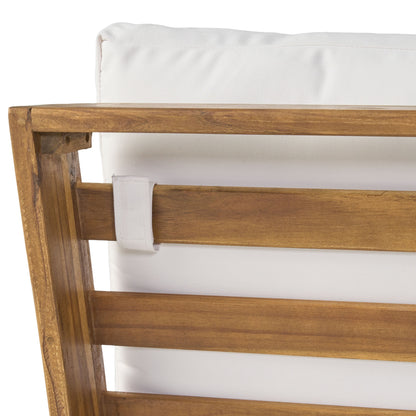 Salon de jardin Sherwood 4 places en bois par Christopher Knight Home