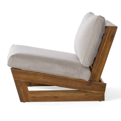 Salon de jardin Sherwood 4 places en bois par Christopher Knight Home