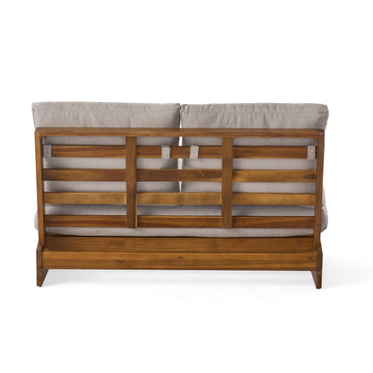 Salon de jardin Sherwood 4 places en bois par Christopher Knight Home