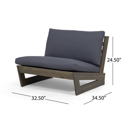 Salon de jardin Sherwood 4 places en bois par Christopher Knight Home