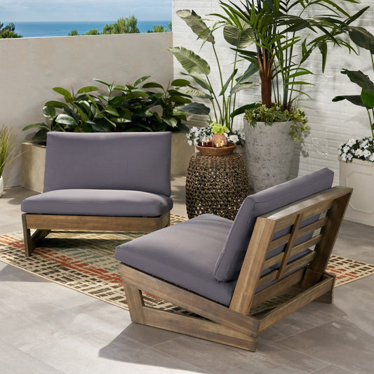 Fauteuils club d'extérieur Sherwood (lot de 2) par Christopher Knight Home
